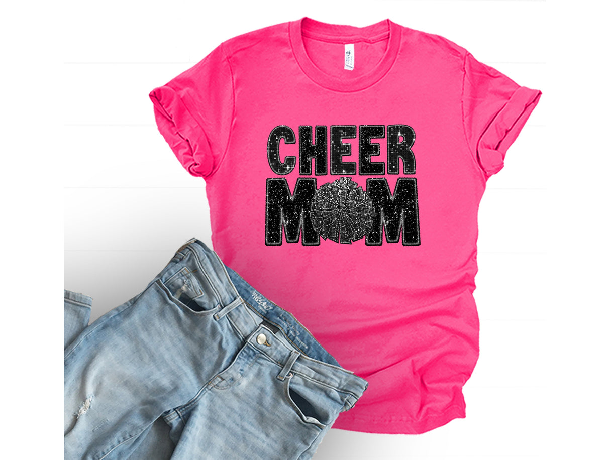 Cheer Mom Bling | Graphic Tee or Sweatshirt