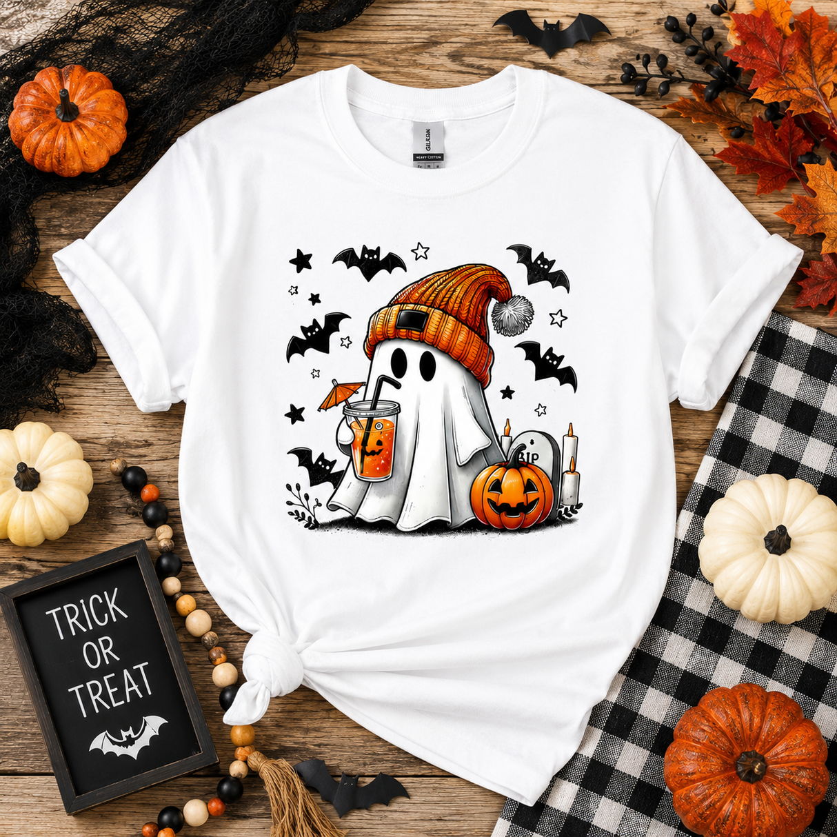 Spooky Ghost Coffee Tee | Women's