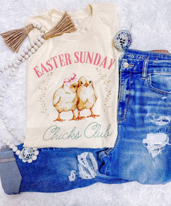 Easter Sunday Chicks Club Graphic Tee