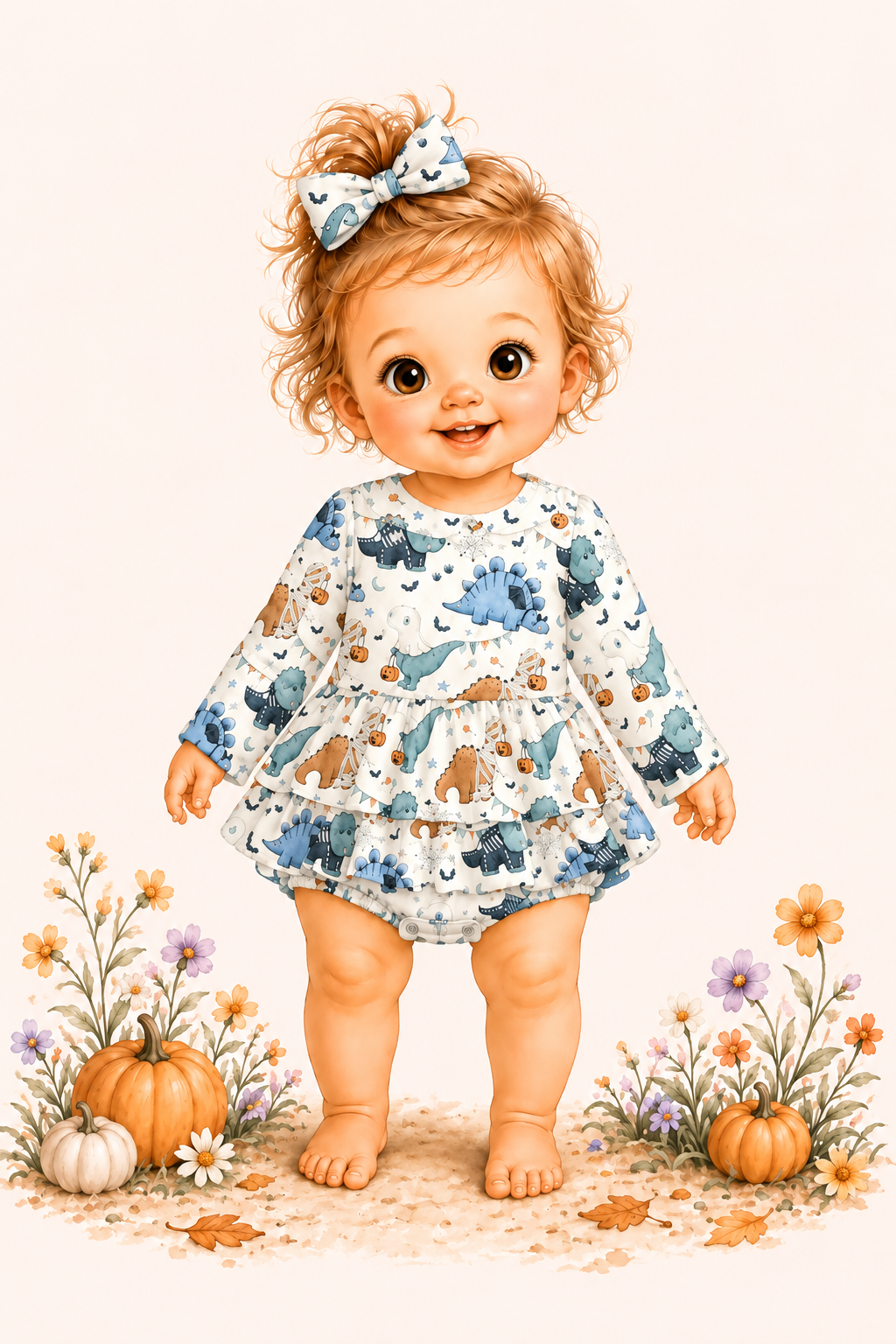 Trick-O-Saurus Skirted Baby Bubble | Pete + Lucy