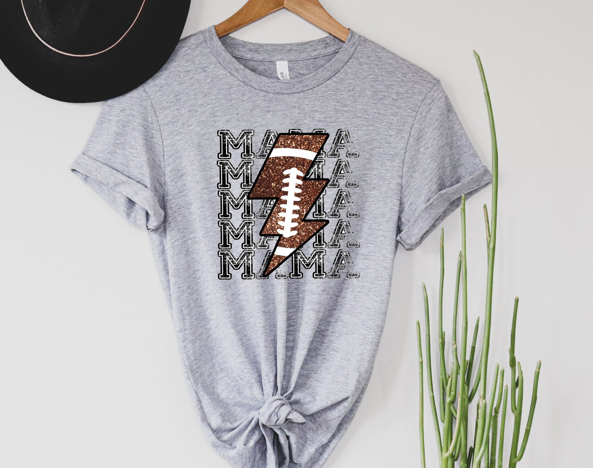 Football Mama Lightning | Graphic Tee
