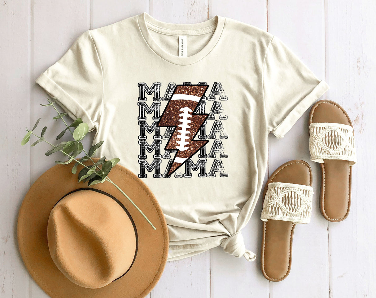 Football Mama Lightning | Graphic Tee