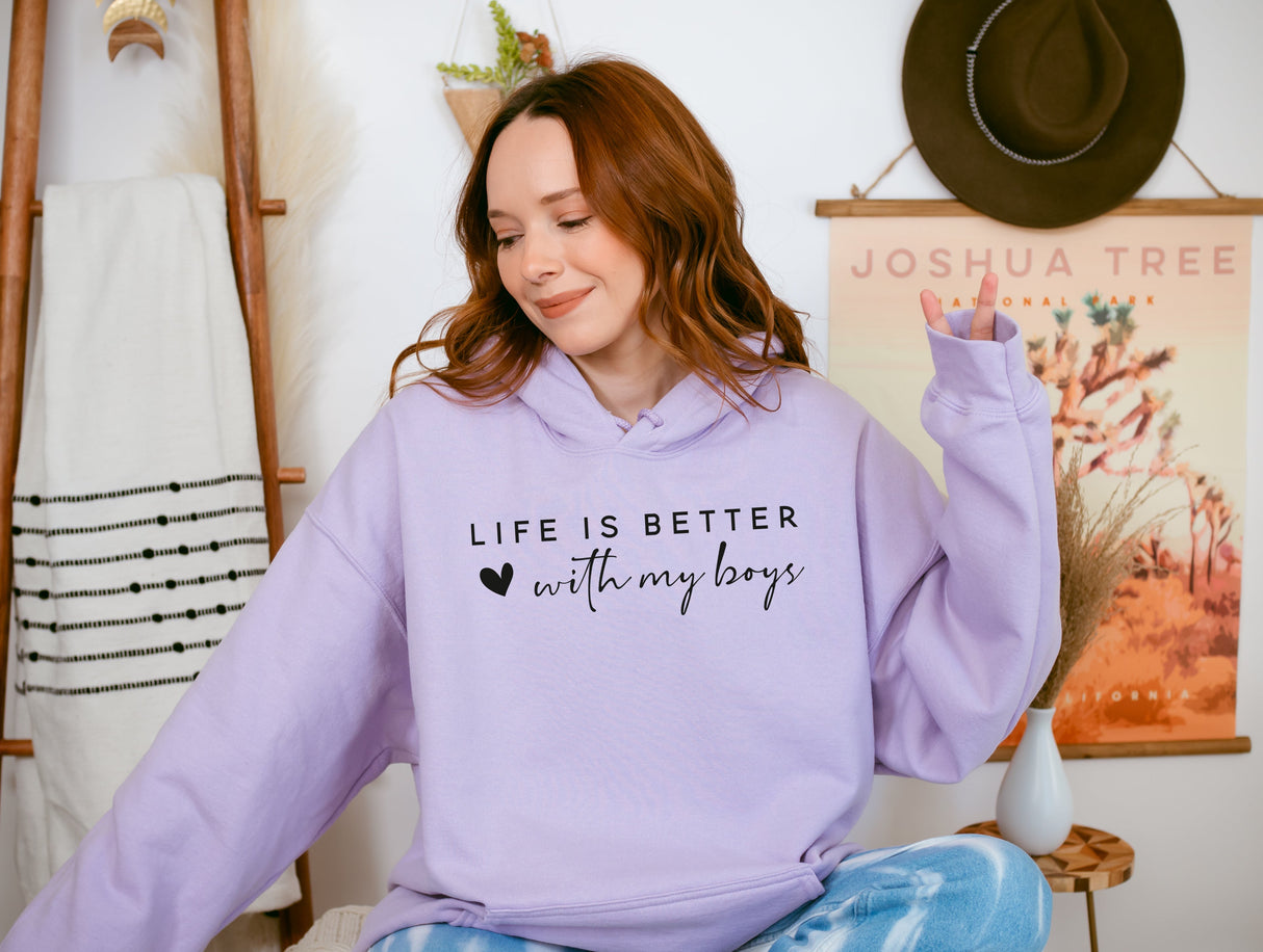 Life is Better with My Boys | Graphic Tee and Sweatshirts