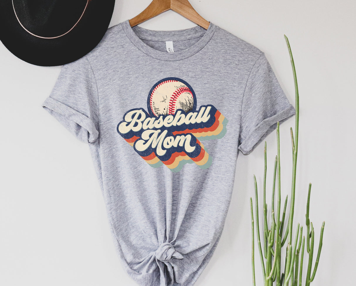Retro Baseball Mom Graphic Tee