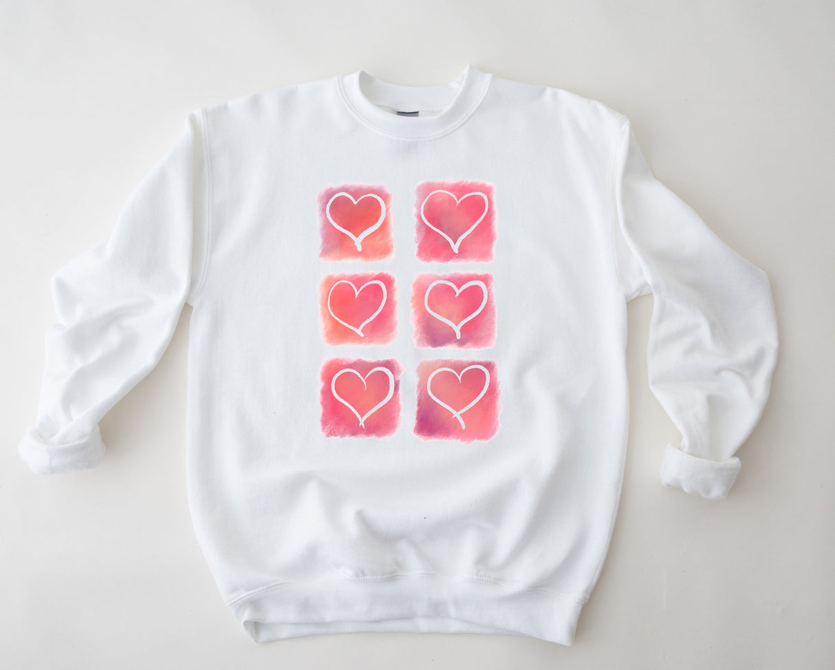Watercolor Hearts | Graphic Tee or Sweatshirt