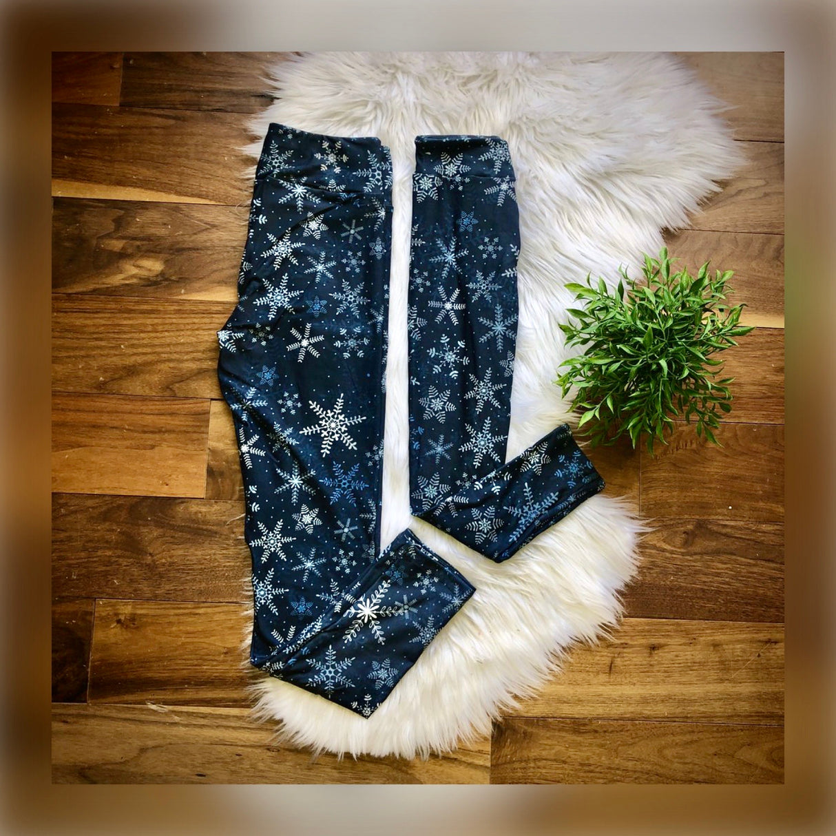 Blue Snowflakes Mommy + Me Leggings - Whim & Wonder Boutique