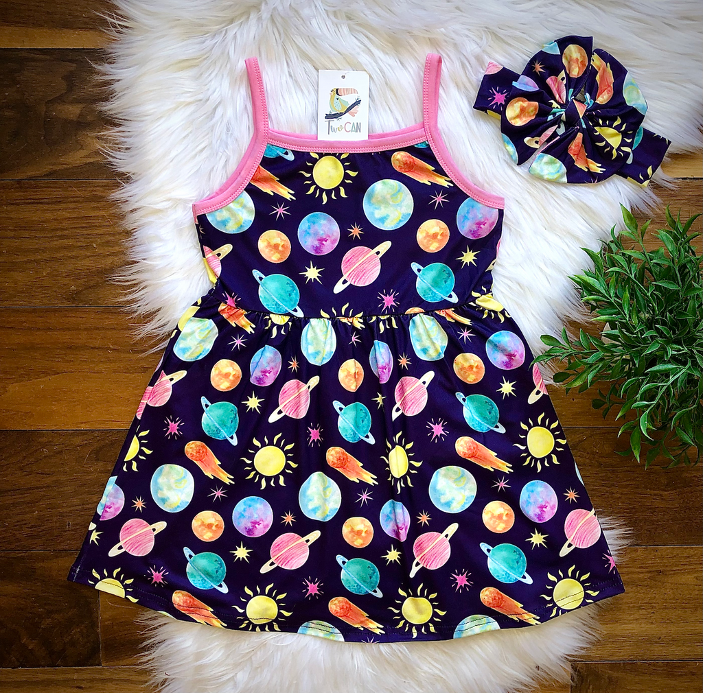 Planetarium Tank Dress by Twocan