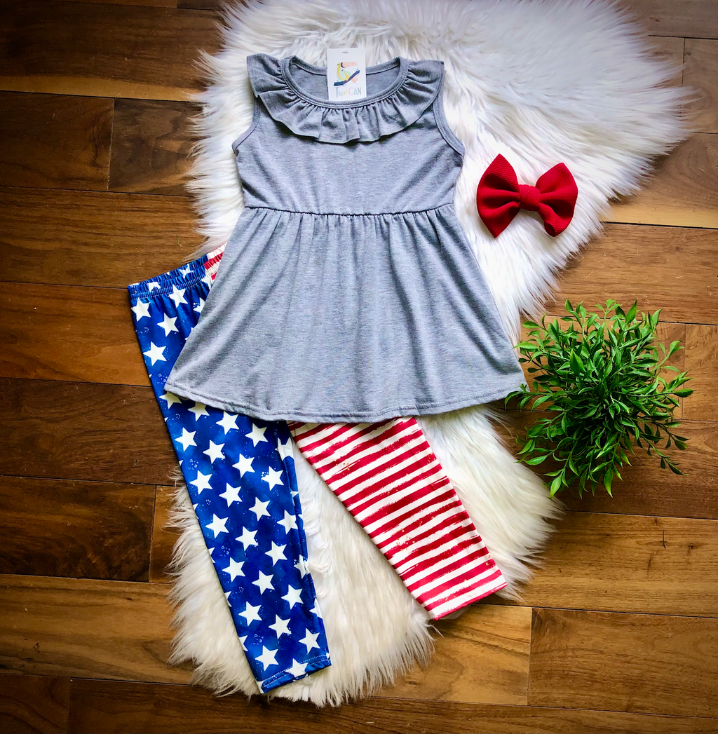 Classic Americana Capri Set by Twocan