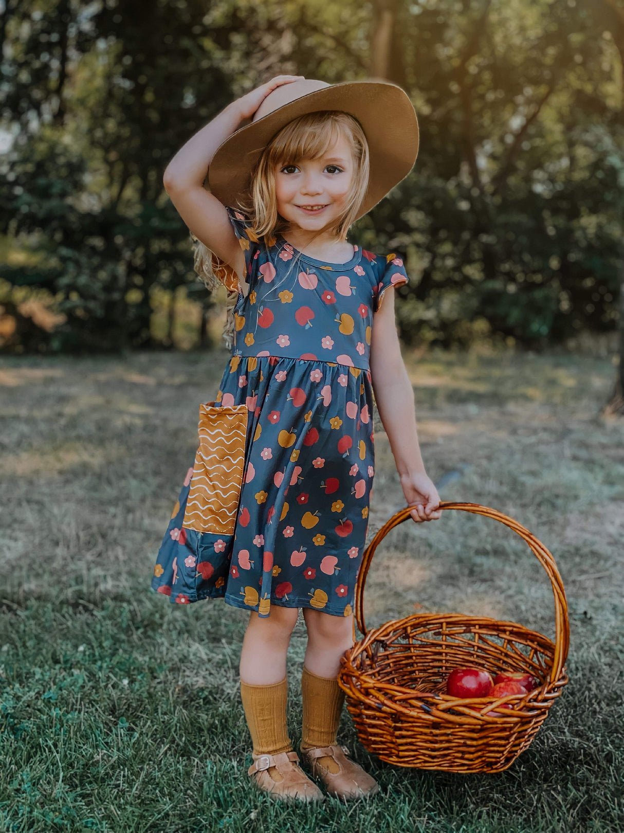 Autumn Apples Dress by Wellie Kate