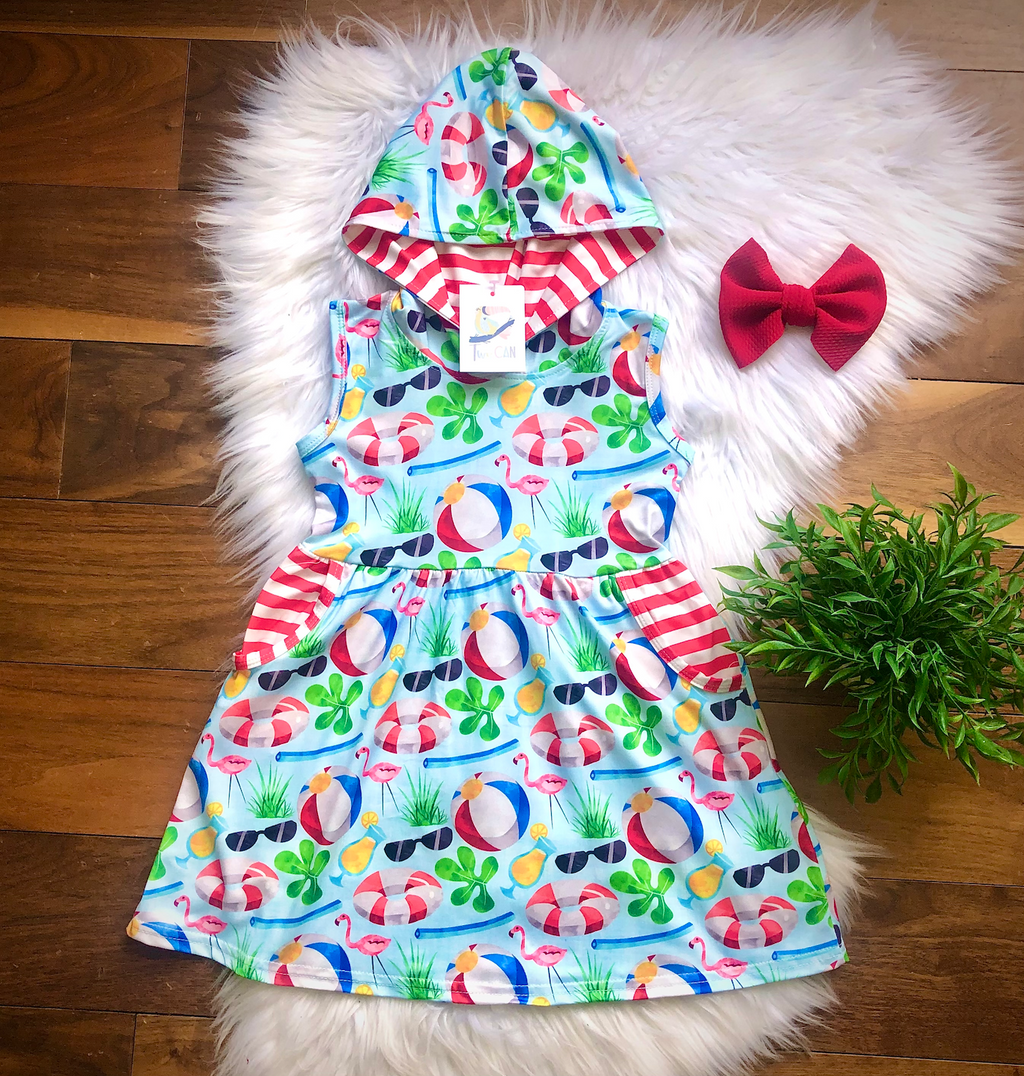 Beachin Hooded Dress by Twocan
