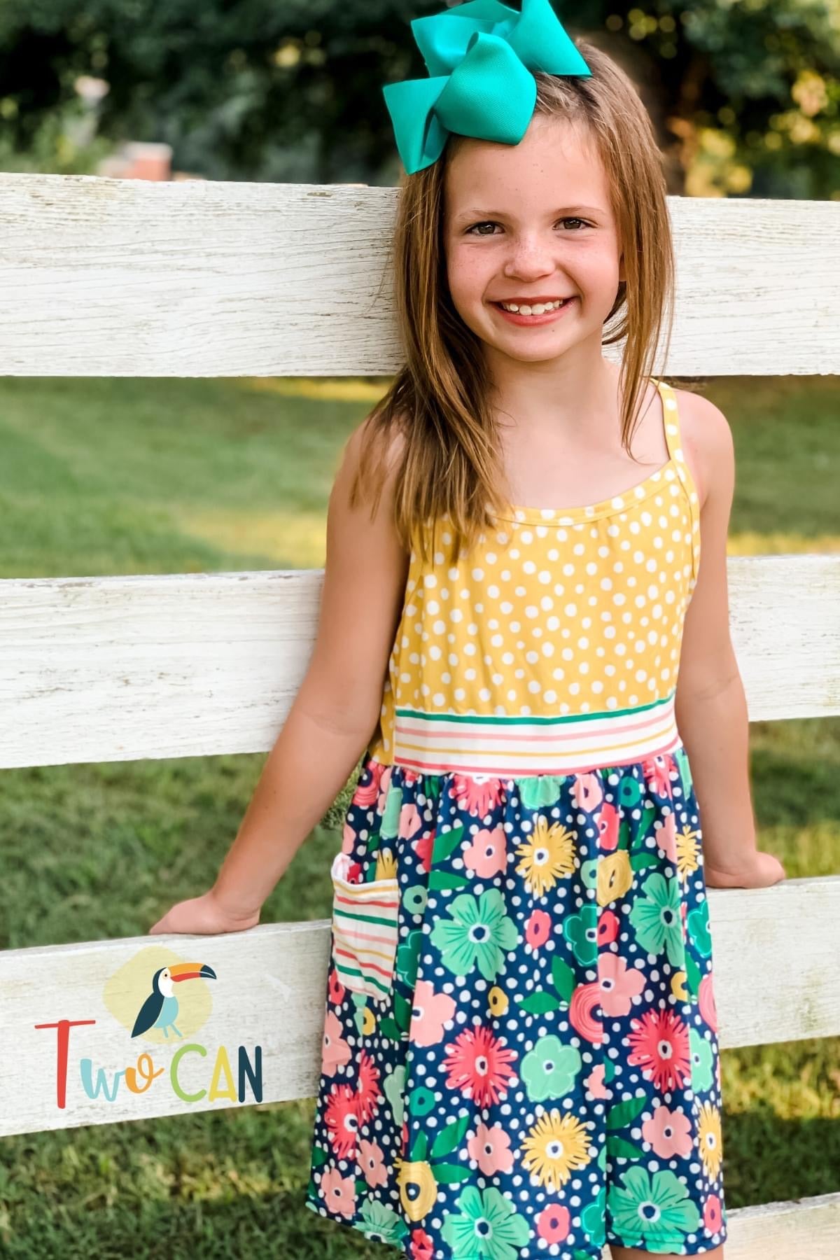 Fun Floral Days Tank Dress by Wellie Kate