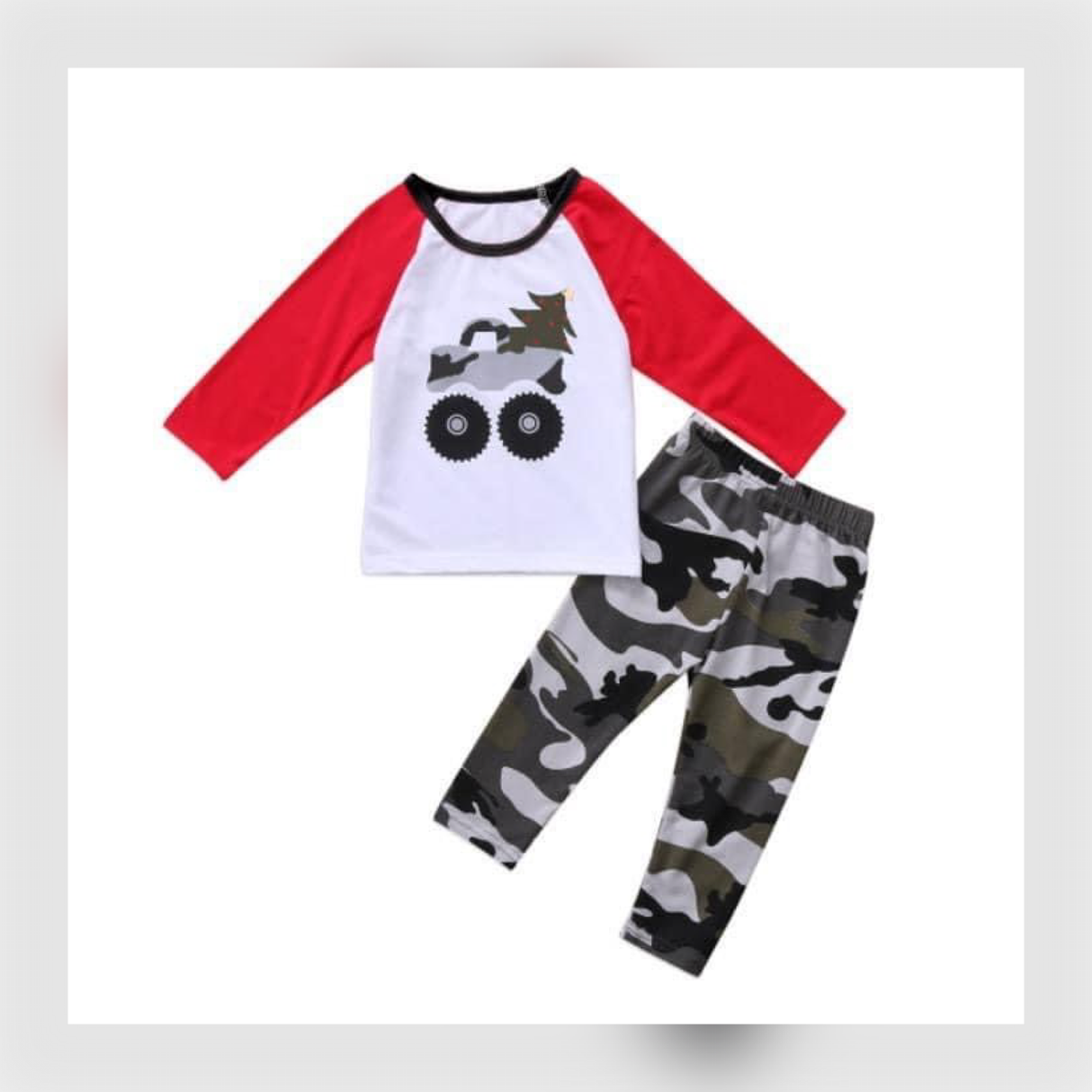 Monster Truck Camo Pant Set for Boys - Whim & Wonder Boutique