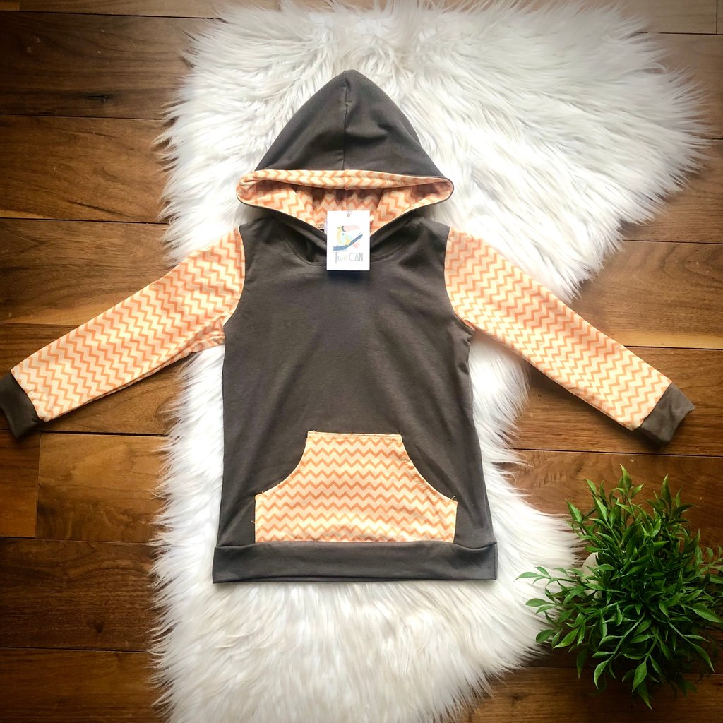 Chevron Hoodie By Twocan