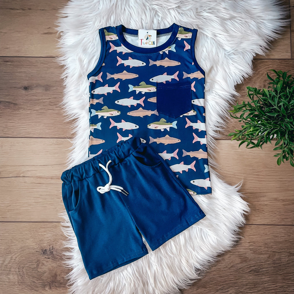 Fish Shorts Set by Twocan