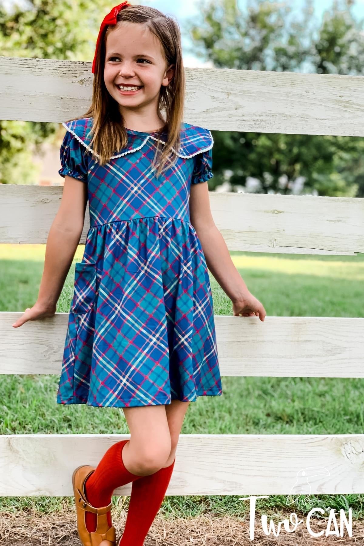 Preppy Plaid Dress by Twocan