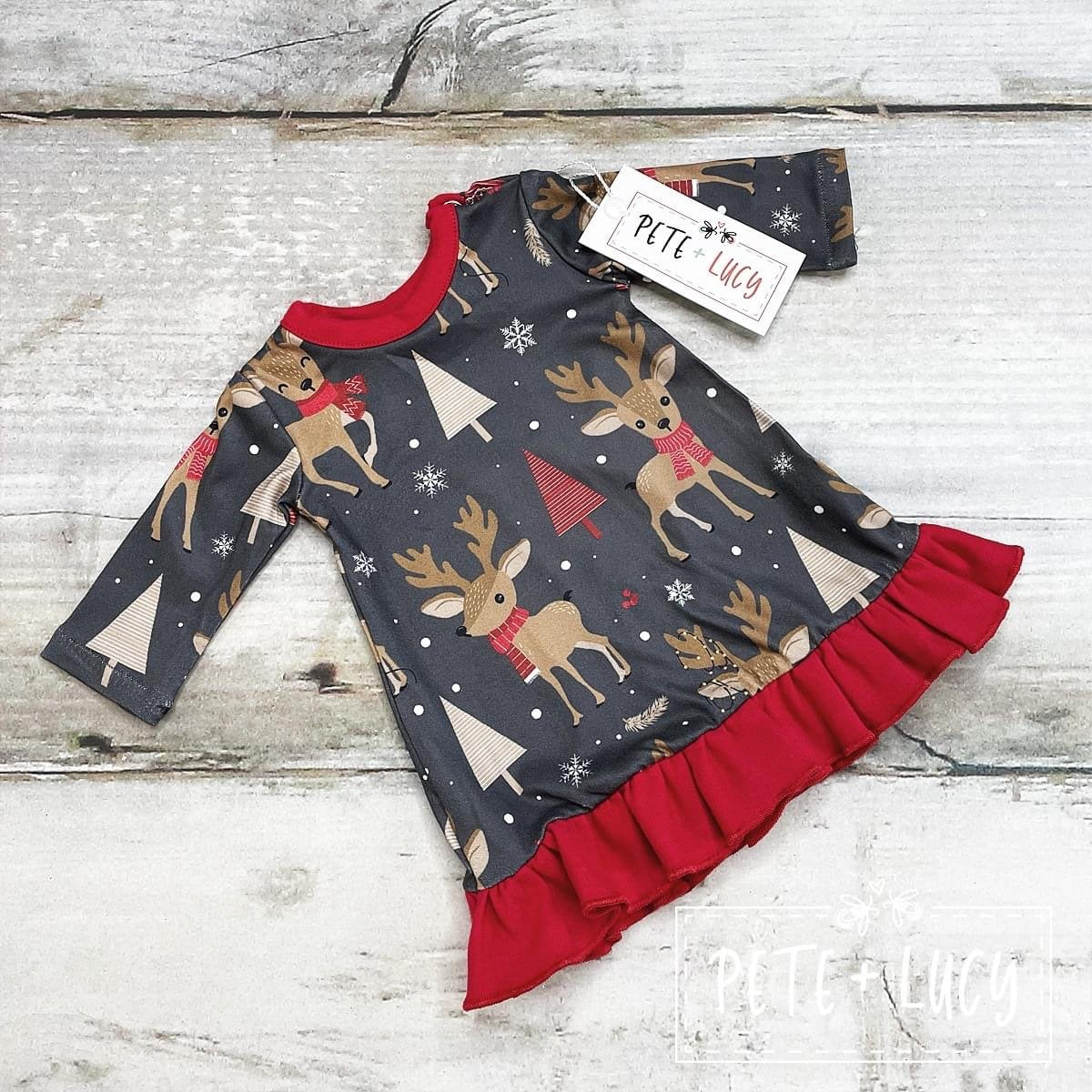 Reindeer Doll Dress for 18" Dolls | Pete + Lucy