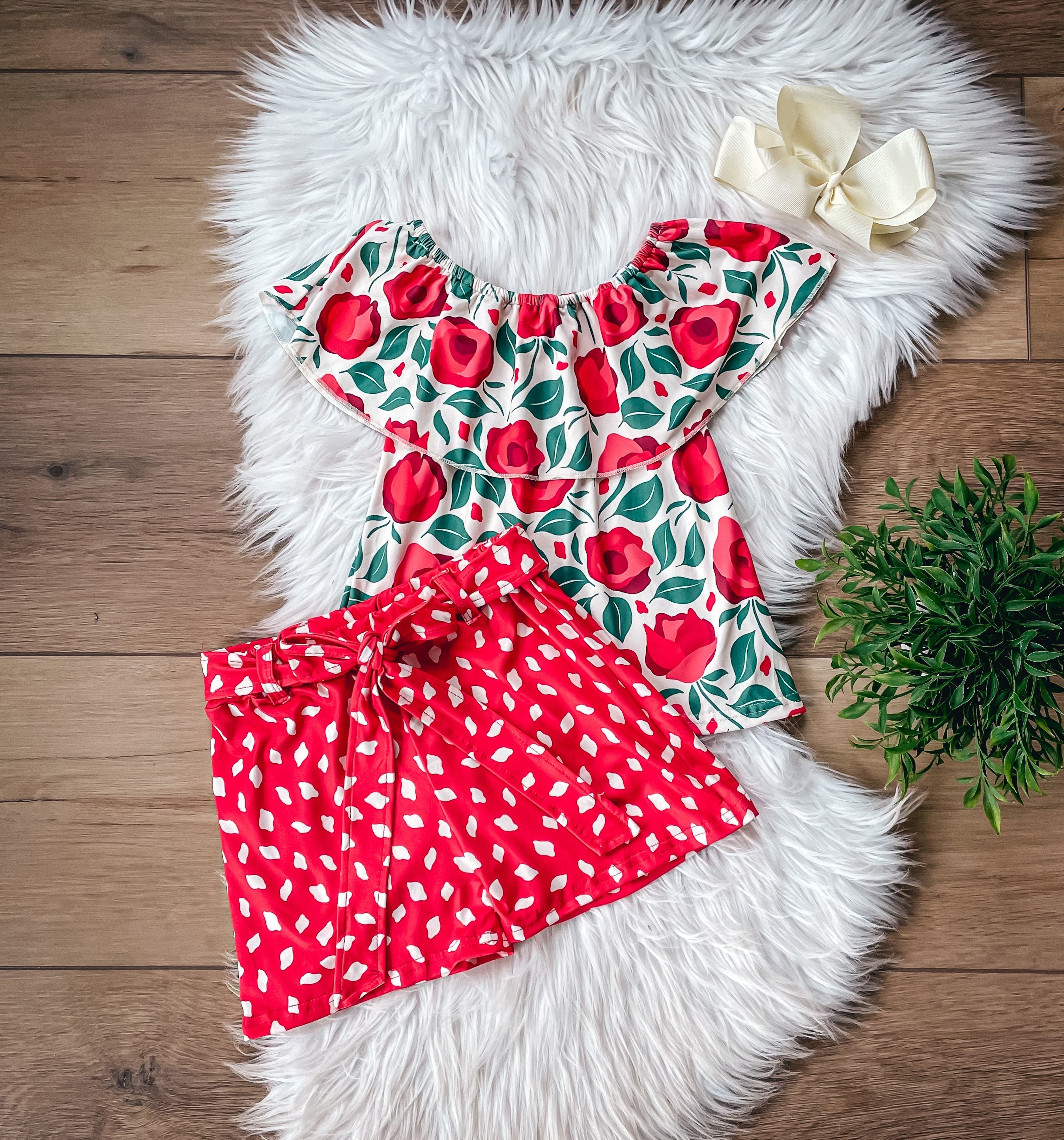 Roses Shorts Set by Wellie Kate