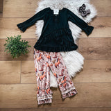 Saddle & Horses Pants Set by Wellie Kate