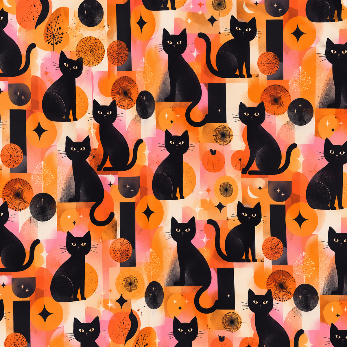 Black Cat Magic Bamboo Twirl Dress | Landrie Lou