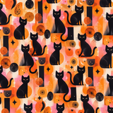 Black Cat Magic Bamboo Twirl Dress | Landrie Lou