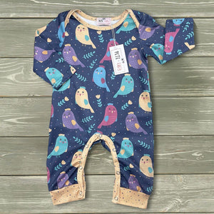 Bright Birdies Baby Romper by Pete + Lucy