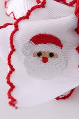 Santa Crochet-Edge Hair Bow