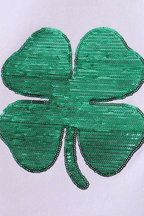 Sequin Clover Tee