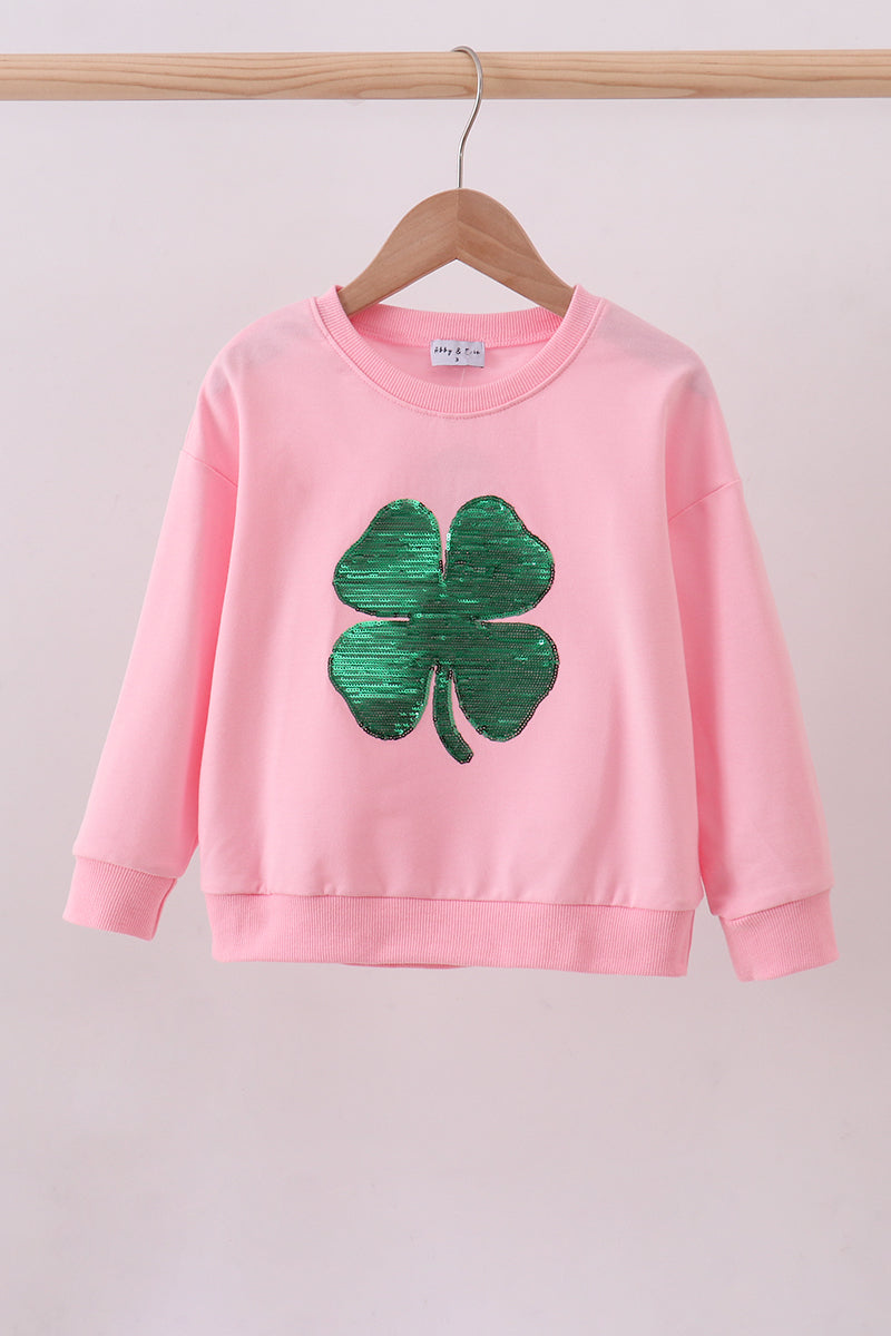 Sequin Clover Matching Sweatshirt | Mommy & Me