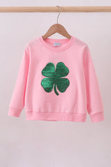 Sequin Clover Matching Sweatshirt | Mommy & Me