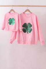 Sequin Clover Matching Sweatshirt | Mommy & Me