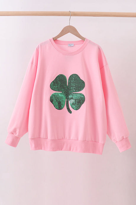 Sequin Clover Matching Sweatshirt | Mommy & Me