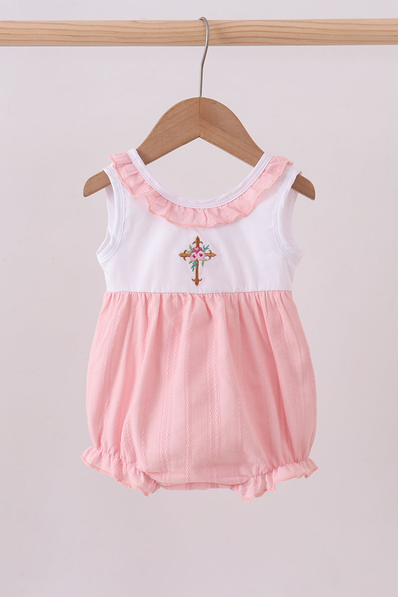 Pink Cross Jacquard Baby Bubble