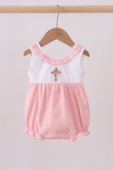 Pink Cross Jacquard Baby Bubble