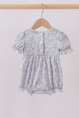 Dainty Meadow Bunny Smocked Bubble