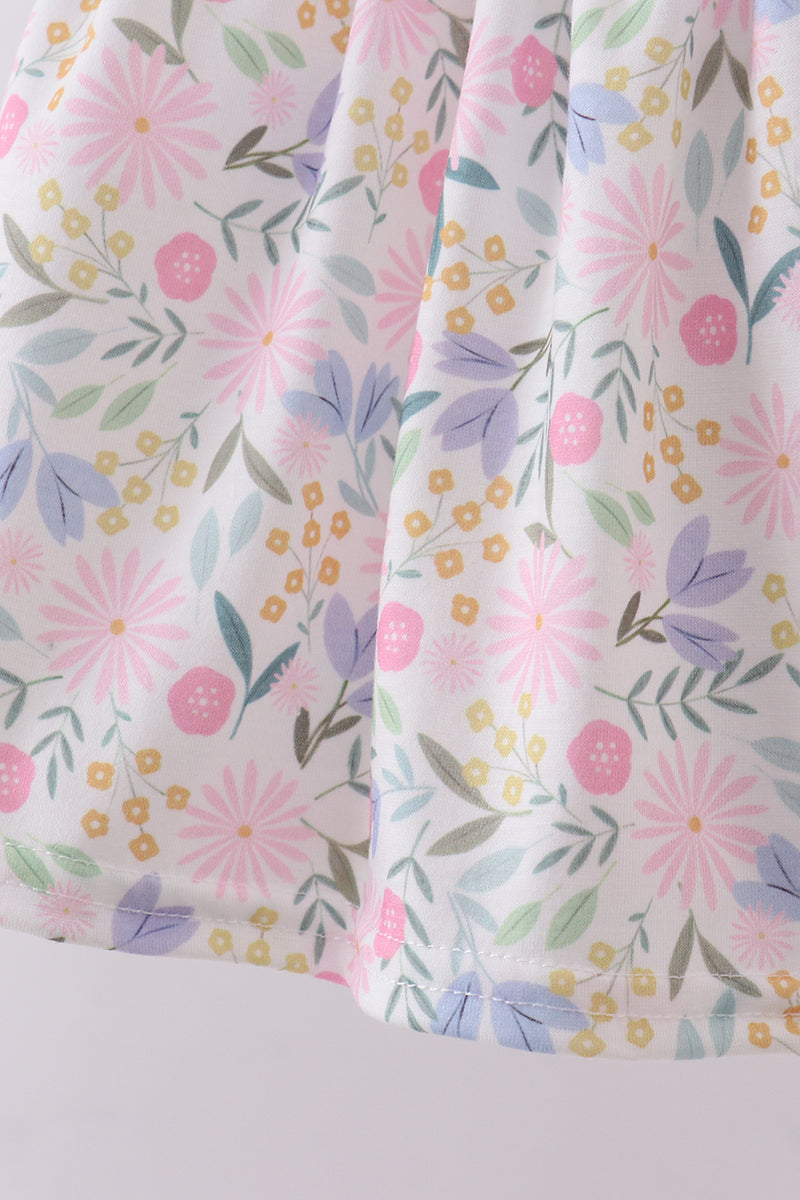 Petal Meadow Smocked Bloomers Set