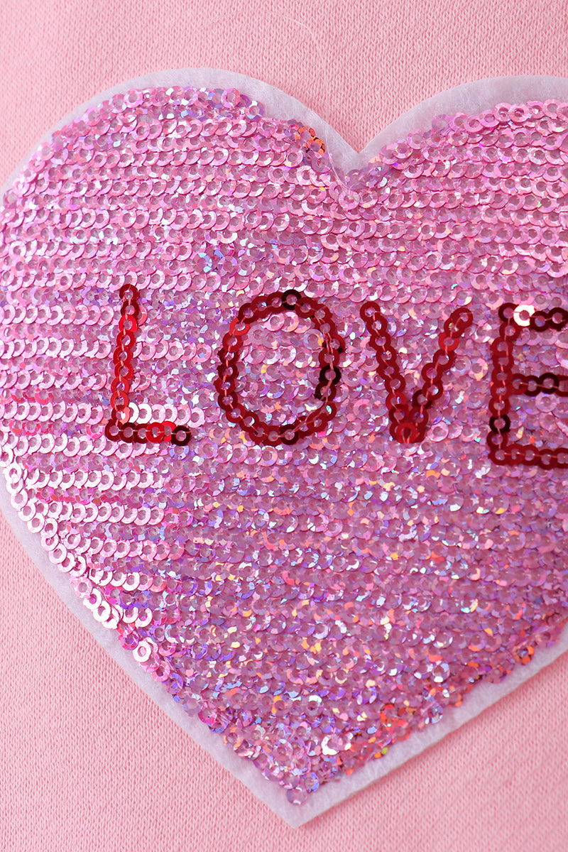 Love Hearts Matching Sweatshirt - Pink | Mommy & Me