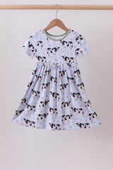 Gingham Cows Bamboo Dress
