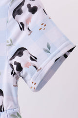 Gingham Cows Bamboo Dress
