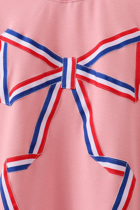 Ribbon Bow Sweatshirt – Peach | Mommy & Me