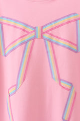 Ribbon Bow Sweatshirt – Pink | Mommy & Me