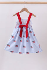 Liberty Lane Seersucker Smocked Dress