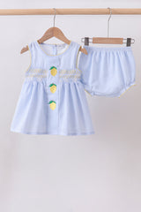Sweet Lemon Days Seersucker Baby Set