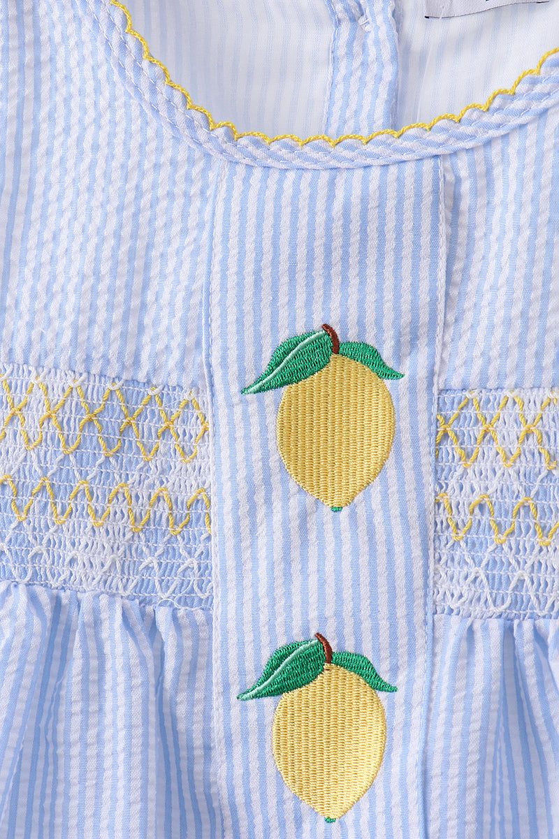 Sweet Lemon Days Seersucker Baby Set