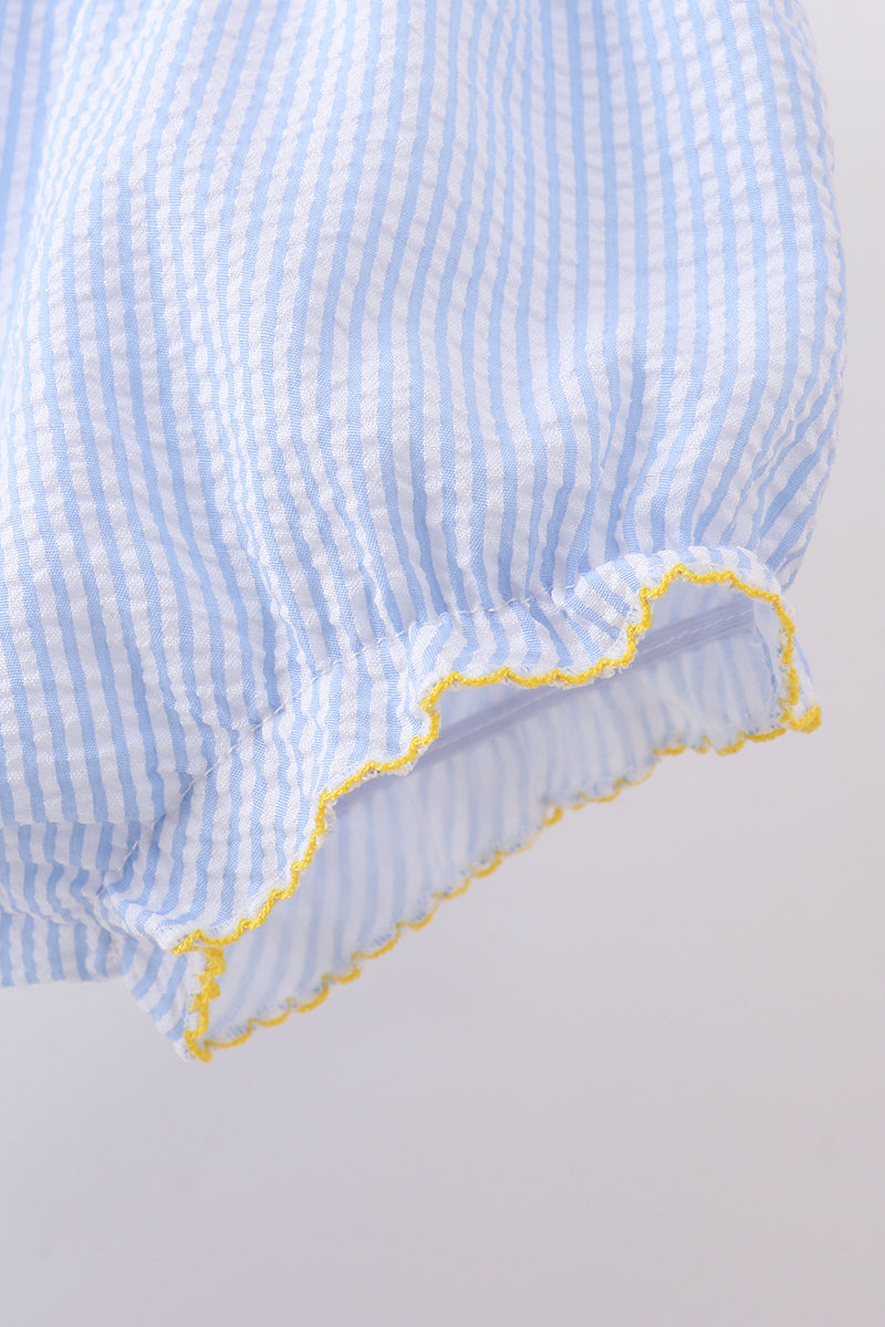 Sweet Lemon Days Seersucker Baby Set