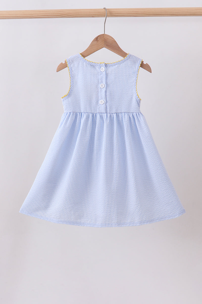 Sweet Lemon Days Seersucker Dress