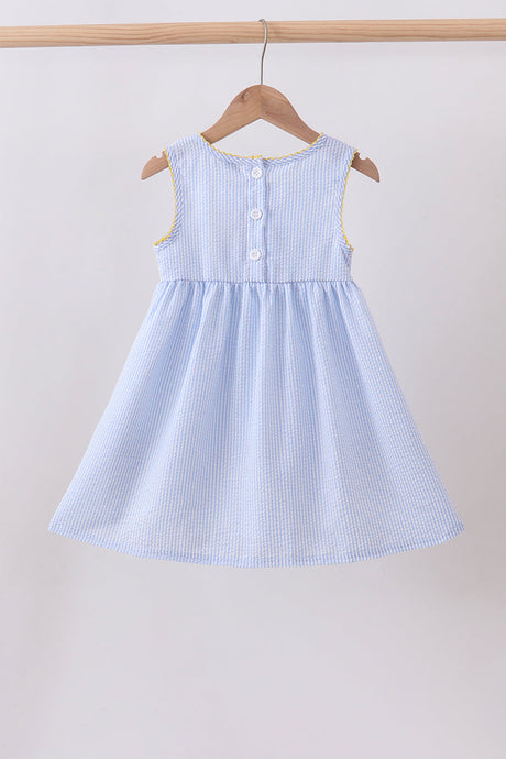 Sweet Lemon Days Seersucker Dress