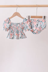 Whispering Blooms Smocked Swim Set | UPF 50+