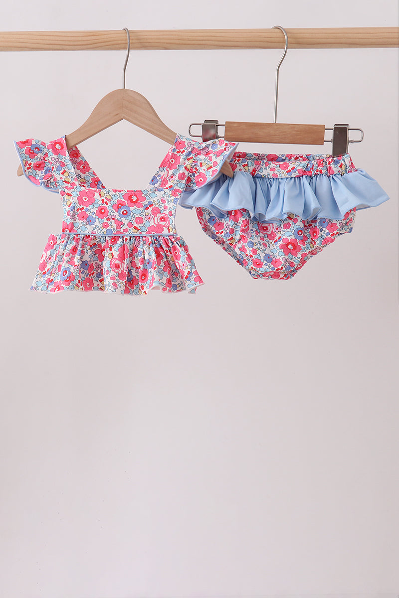 Bluebell Blossoms Swim Set | UPF 50+