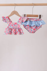Bluebell Blossoms Swim Set | UPF 50+