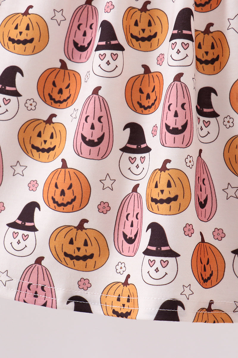Pumpkin Parade Ruffle Shorts Set